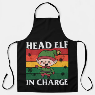 Hoofd Elf in functie Schort