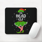 Hoofd Elf Kerst Familie Meisjes Vrouwen Elf Squad  Muismat (Met muis)