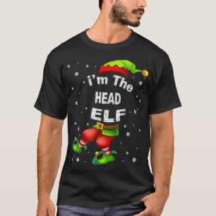 Hoofd Elf Matching Family Group Kerstmis Pajama gi T-shirt