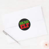 HOOFD ELF RONDE STICKER (Envelop)