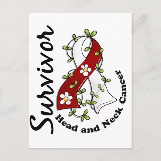 Hoofd- en halskanker Overleving 15 Briefkaart (Voorkant)