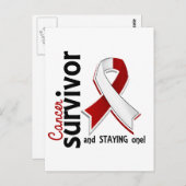 Hoofd- en halskanker Overleving 19 Briefkaart (Voorkant / Achterkant)