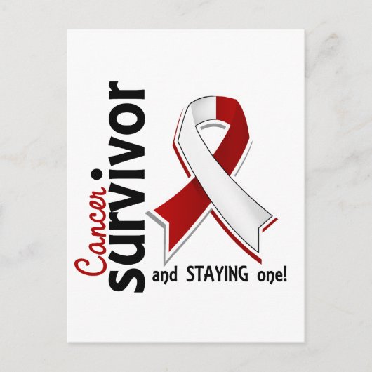 Hoofd- en halskanker Overleving 19 Briefkaart (Voorkant)