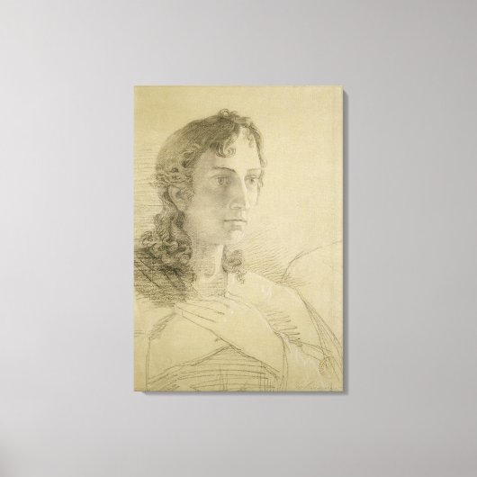 Hoofd en handen van St. John, 1806 Canvas Afdruk (Voorkant)