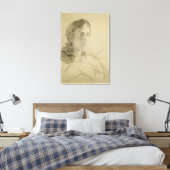 Hoofd en handen van St. John, 1806 Canvas Afdruk (Insitu (Slaapkamer))