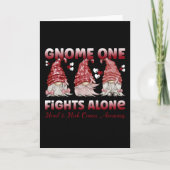 Hoofd- en nekkanker Burgundy Ribbon Kaart (Voorkant)