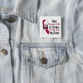 Hoofd- en nekkanker Hero Mijn moeder Vierkante Button 5,1 Cm (In situ)