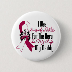 Hoofd- en nekkanker Hero Mijn papa Ronde Button 5,7 Cm