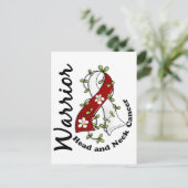 Hoofd- en nekkanker Warrior 15 Briefkaart (Staand voorkant)
