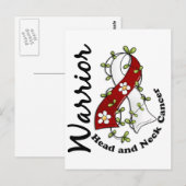 Hoofd- en nekkanker Warrior 15 Briefkaart (Voorkant / Achterkant)