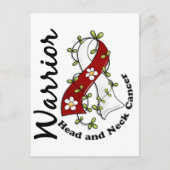 Hoofd- en nekkanker Warrior 15 Briefkaart (Voorkant)