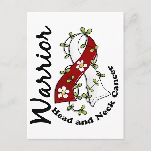 Hoofd- en nekkanker Warrior 15 Briefkaart (Voorkant)