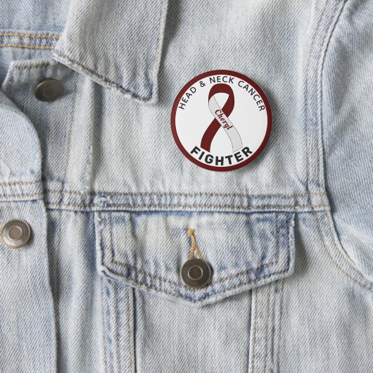 Hoofd- en nekkanker Wit lint Button (In situ)
