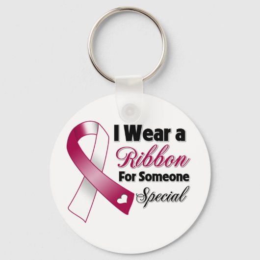 Hoofd- en nekkankerlint iemand speciaal sleutelhanger (Voorkant)