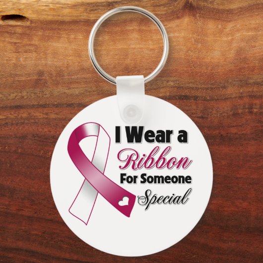 Hoofd- en nekkankerlint iemand speciaal sleutelhanger (Voorkant)