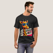 Hoofd en schouders boven de rest grappige giraffe t-shirt (Voorkant volledig)