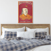 Hoofd-en-schouders portret van Buffalo Bill Canvas Afdruk (Insitu (Slaapkamer))