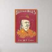 Hoofd-en-schouders portret van Buffalo Bill Canvas Afdruk (Voorkant)