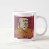 Hoofd-en-schouders portret van Buffalo Bill Grote Koffiekop (Rechts)