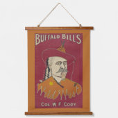 Hoofd-en-schouders portret van Buffalo Bill Hangend Wandkleed (Voorkant)
