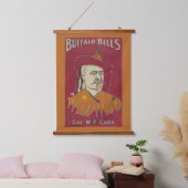 Hoofd-en-schouders portret van Buffalo Bill Hangend Wandkleed (Slaapkamer)