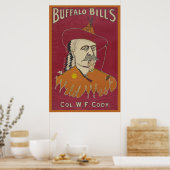 Hoofd-en-schouders portret van Buffalo Bill Poster (Keuken)