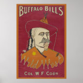Hoofd-en-schouders portret van Buffalo Bill Poster (Voorkant)