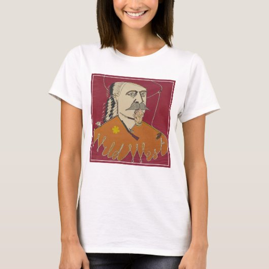 Hoofd-en-schouders portret van Buffalo Bill T-shirt (Voorkant)
