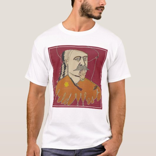Hoofd-en-schouders portret van Buffalo Bill T-shirt (Voorkant)