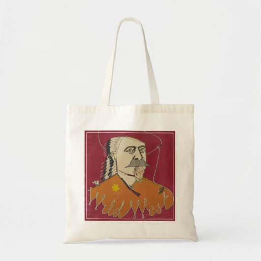 Hoofd-en-schouders portret van Buffalo Bill Tote Bag (Voorkant)
