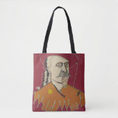 Hoofd-en-schouders portret van Buffalo Bill Tote Bag (Voorkant)
