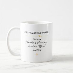 Hoofd Executive Officer Kantoor Citaat Koffiemok