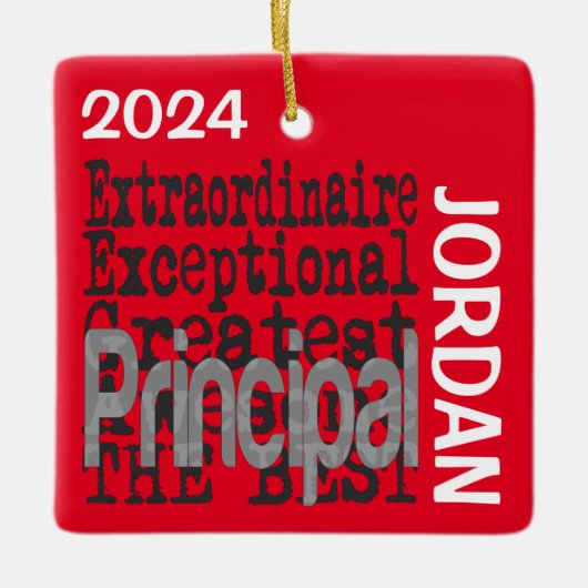 Hoofd Extraordinaire CUSTOM Keramisch Ornament (Voorkant)