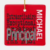 Hoofd Extraordinaire CUSTOM Keramisch Ornament (Achterkant)