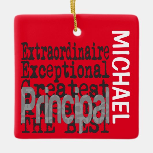 Hoofd Extraordinaire CUSTOM Keramisch Ornament (Voorkant)