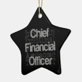 Hoofd financieel functionaris keramisch ornament (Links)