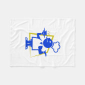 Hoofd Fleece Deken (Voorkant (Horizontaal))