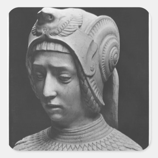 Hoofd Fortitude Vierkante Sticker (Voorkant)