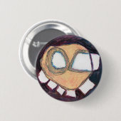Hoofd, gewoon een hoofd. ronde button 5,7 cm (Voorkant /achterkant)
