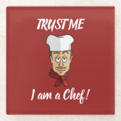 Hoofd Glazen Onderzetter (Voorkant)