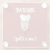 Hoofd Glazen Onderzetter (Achterkant)