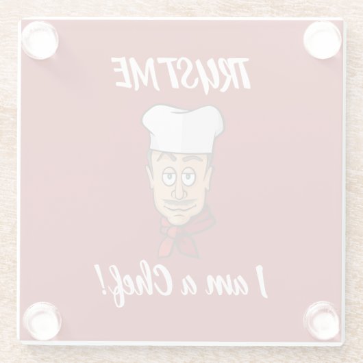 Hoofd Glazen Onderzetter (Achterkant)