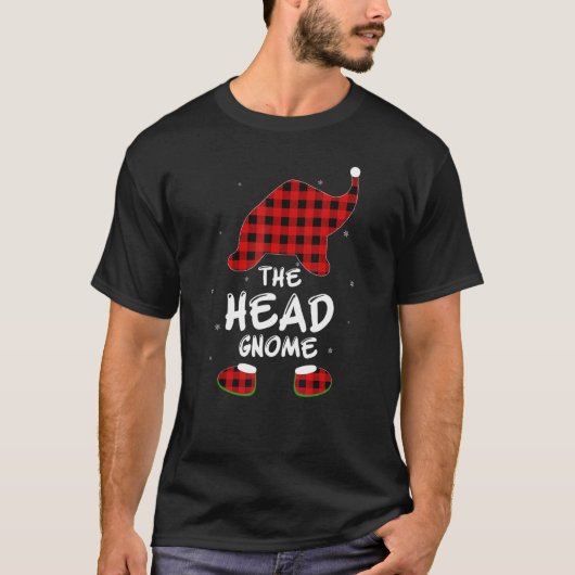 Hoofd Gnome Buffalo met kerstfeest T-shirt (Voorkant)