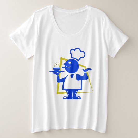 Hoofd Grote Maat T-shirt (Design voorkant)