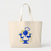 Hoofd Grote Tote Bag (Voorkant)