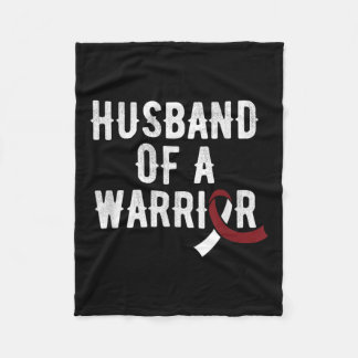 Hoofd halskanker echtgenoot Bourgondië lint bewust Fleece Deken