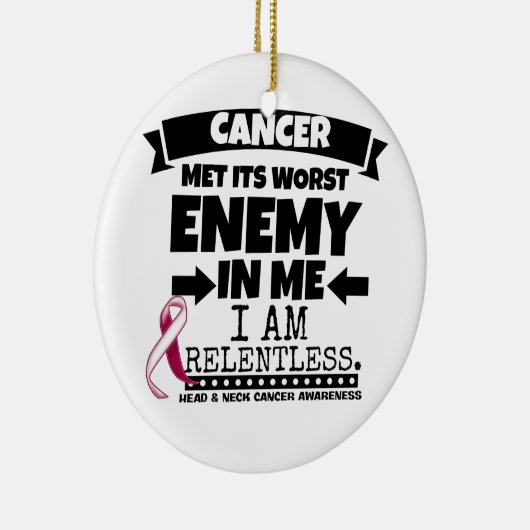 Hoofd-halskanker ontmoette zijn ergste vijand in m keramisch ornament (Rechts)