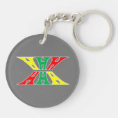 Hoofd, hand, hoofdketen sleutelhanger (Achterkant)