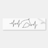 Hoofd hartslag bumpersticker (Voorkant)