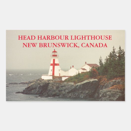 Hoofd havenvuurtoren, NB Canada Stickers (Voorkant)